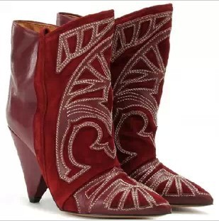 Embroidered Ankle Boot